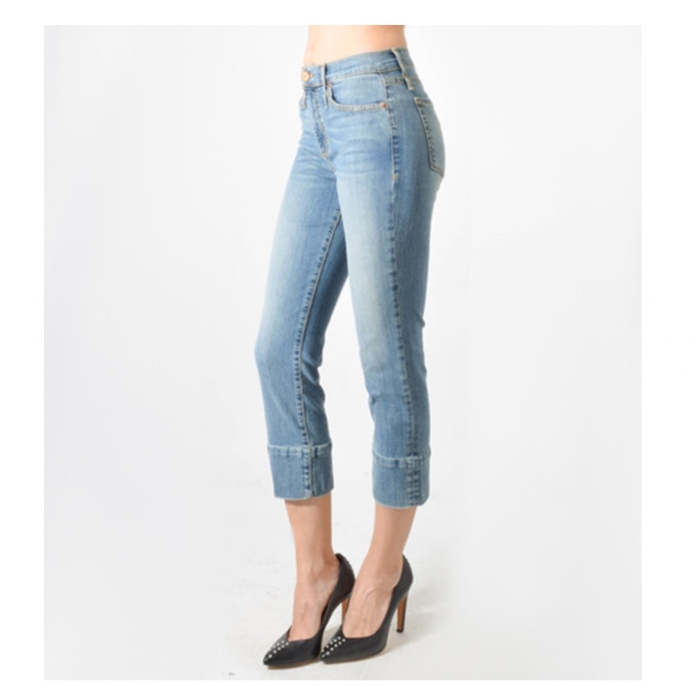 Calvin Rucker See The Love Crop High Rise Jean Size 27 - Picture 3 of 13